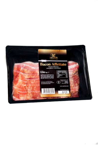 Sliced smoked bacon