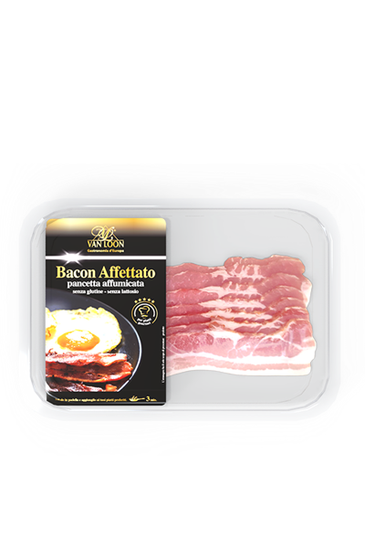 Bacon affettato affumicato